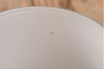 アンティーク　古い吊り下げ天井照明　白いガラスシェード(2)