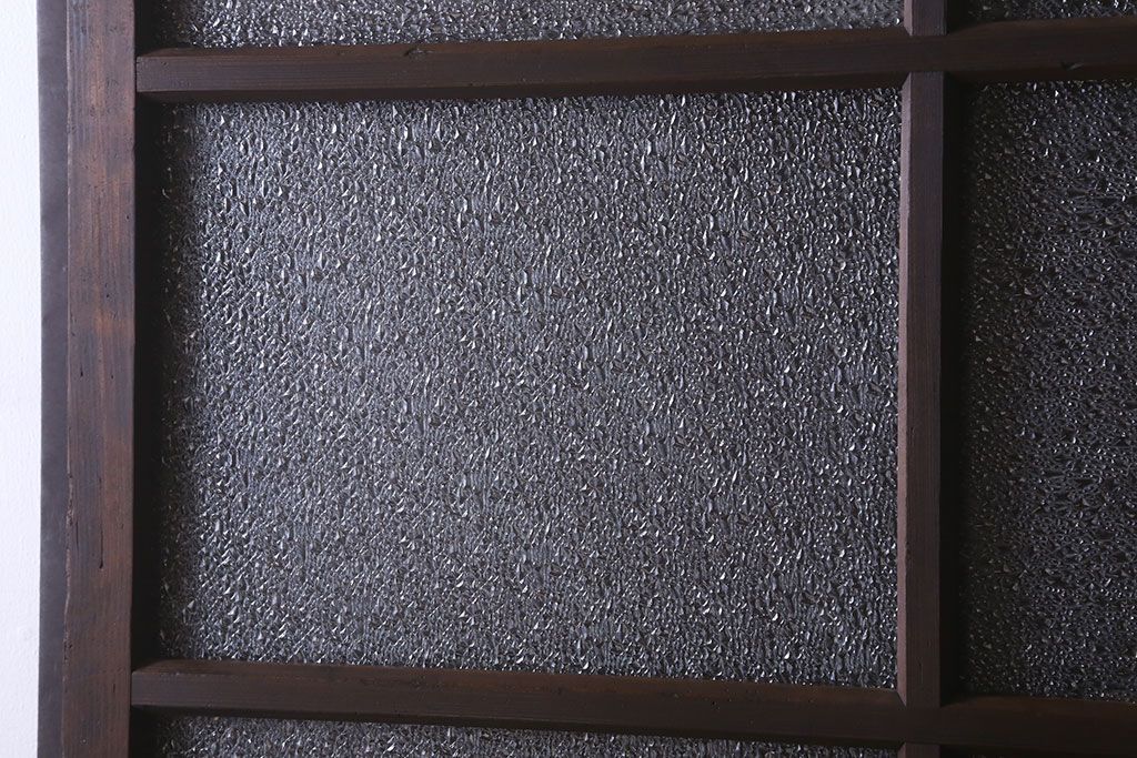 和製アンティーク　ダイヤガラス入り!おしゃれなデザインのガラス戸