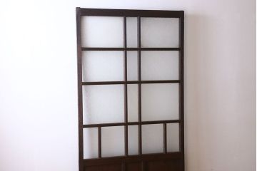 和製アンティーク　ダイヤガラス入り!おしゃれなデザインのガラス戸