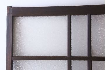 和製アンティーク　ダイヤガラス入り!おしゃれなデザインのガラス戸