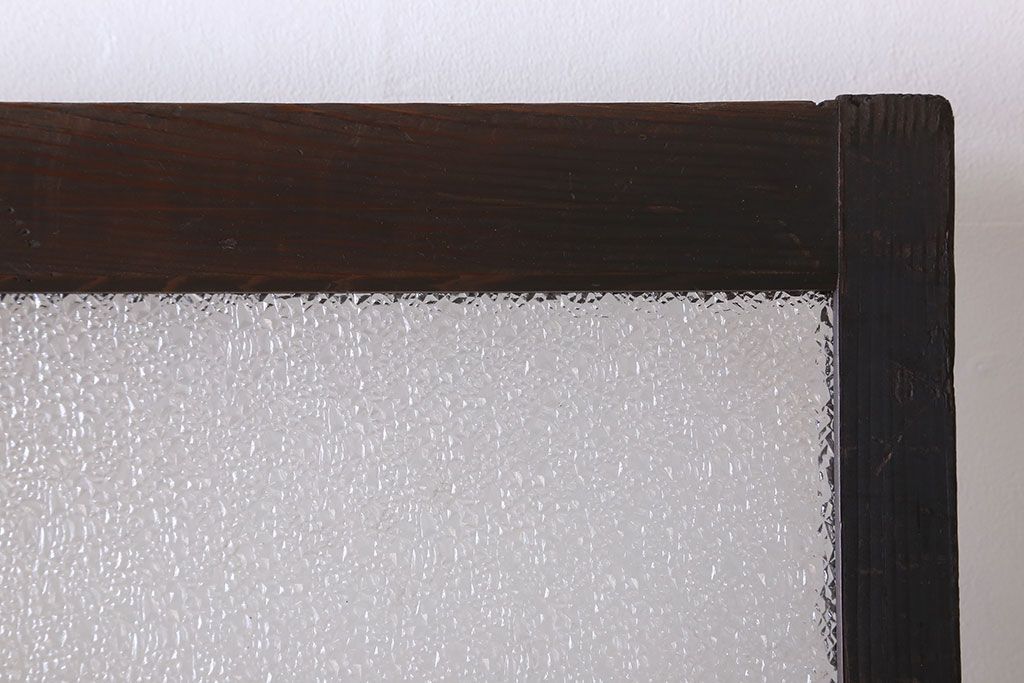 和製アンティーク　ダイヤガラス入り!おしゃれなデザインのガラス戸