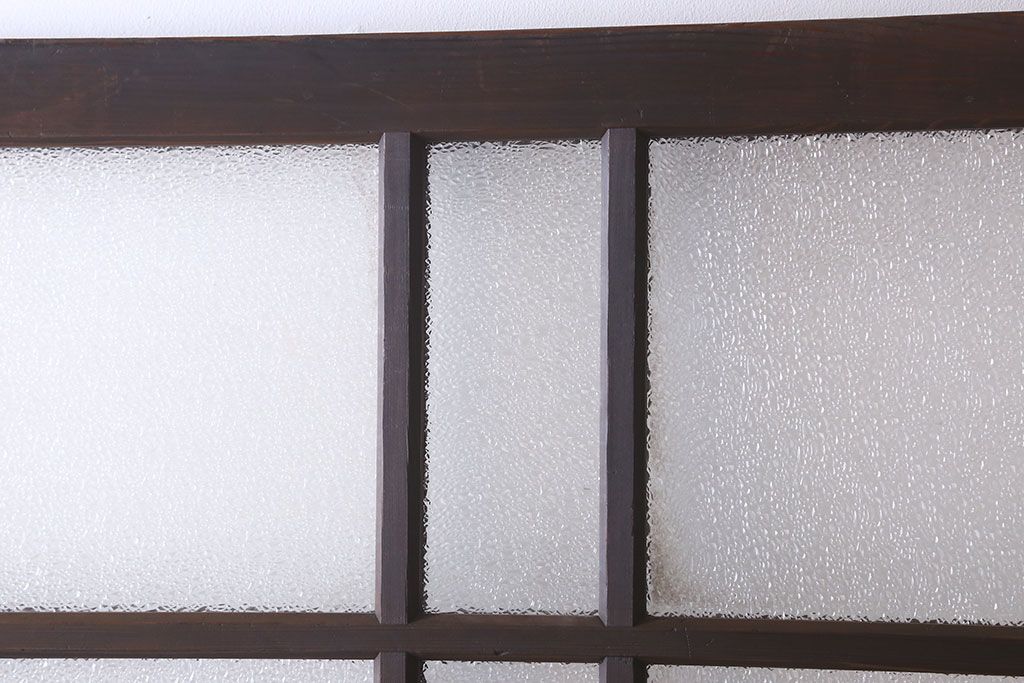 和製アンティーク　ダイヤガラス入り!おしゃれなデザインのガラス戸