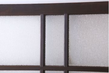 和製アンティーク　ダイヤガラス入り!おしゃれなデザインのガラス戸