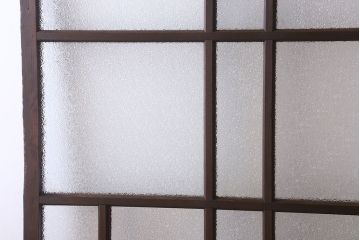 和製アンティーク　ダイヤガラス入り!おしゃれなデザインのガラス戸