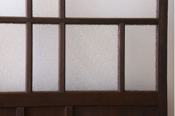 和製アンティーク　ダイヤガラス入り!おしゃれなデザインのガラス戸