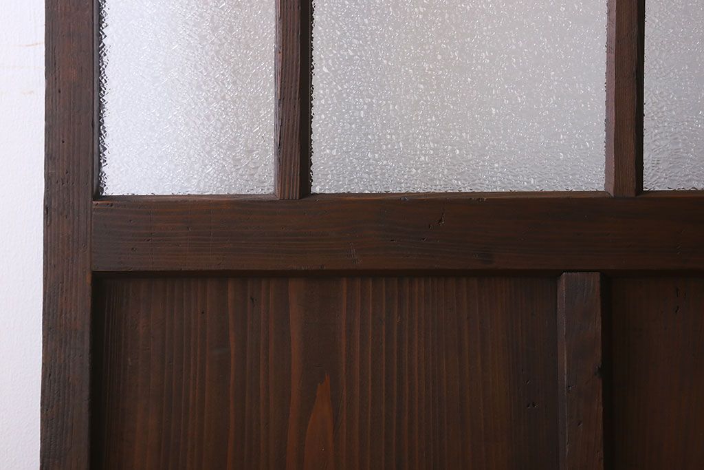 和製アンティーク　ダイヤガラス入り!おしゃれなデザインのガラス戸