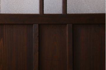 和製アンティーク　ダイヤガラス入り!おしゃれなデザインのガラス戸