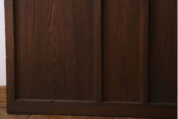 和製アンティーク　ダイヤガラス入り!おしゃれなデザインのガラス戸