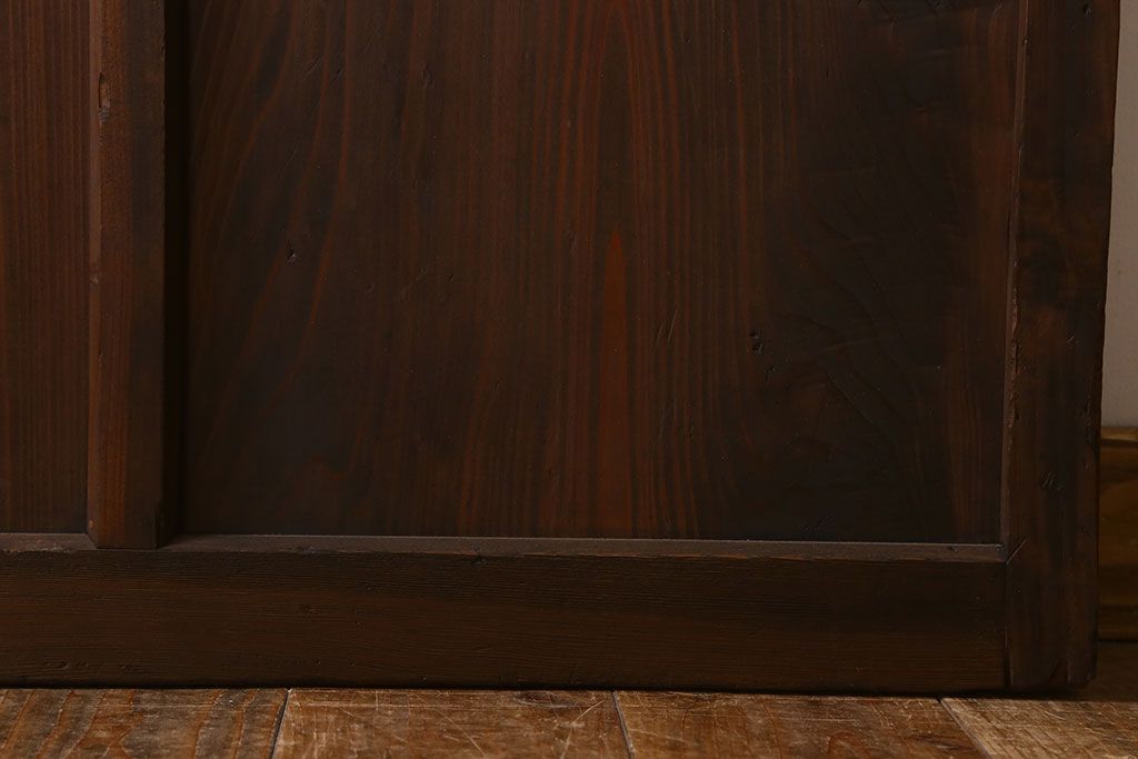 和製アンティーク　ダイヤガラス入り!おしゃれなデザインのガラス戸