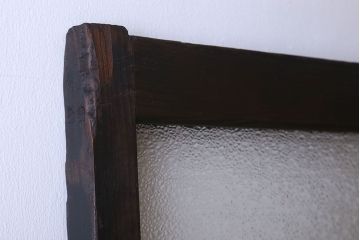 和製アンティーク　ダイヤガラス入り!おしゃれなデザインのガラス戸