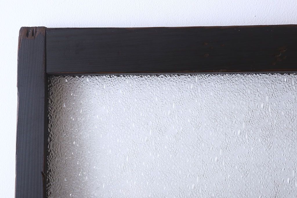 和製アンティーク　ダイヤガラス入り!おしゃれなデザインのガラス戸