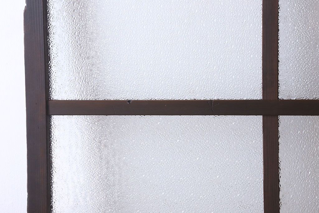 和製アンティーク　ダイヤガラス入り!おしゃれなデザインのガラス戸