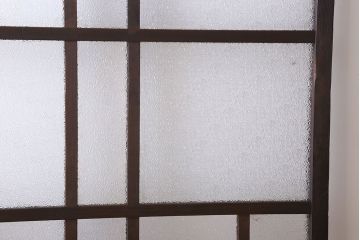 和製アンティーク　ダイヤガラス入り!おしゃれなデザインのガラス戸
