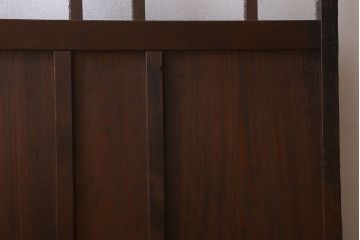 和製アンティーク　ダイヤガラス入り!おしゃれなデザインのガラス戸