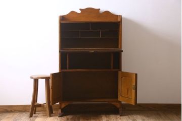 アンティーク家具　おしゃれなオーク材製ライティングビューロー　イギリスアンティーク