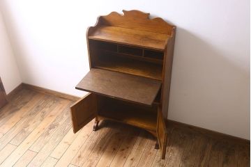 アンティーク家具　おしゃれなオーク材製ライティングビューロー　イギリスアンティーク