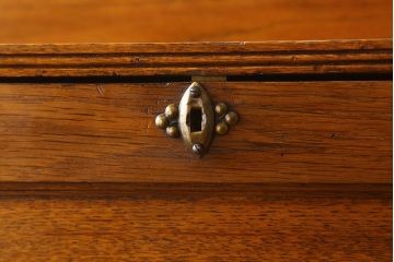 アンティーク家具　おしゃれなオーク材製ライティングビューロー　イギリスアンティーク