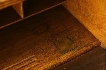 アンティーク家具　おしゃれなオーク材製ライティングビューロー　イギリスアンティーク