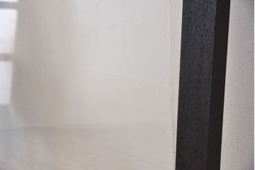 【M様ご成約分-左】ビンテージ　両開き　無垢材!特大ガラスドア2枚セット(間仕切り・パーテーション)