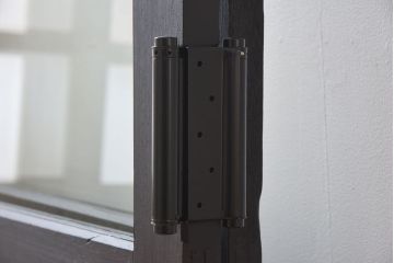 【M様ご成約分-左】ビンテージ　両開き　無垢材!特大ガラスドア2枚セット(間仕切り・パーテーション)