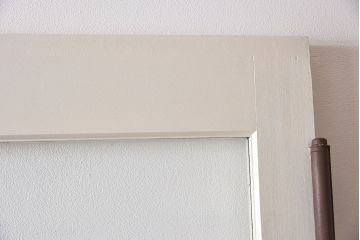 ビンテージ　両開き　無垢材!特大ガラスドア2枚セット(間仕切り・パーテーション)