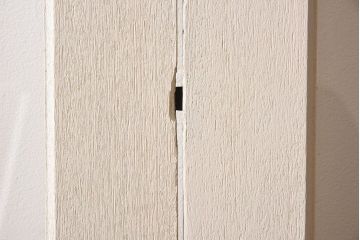 ビンテージ　両開き　無垢材!特大ガラスドア2枚セット(間仕切り・パーテーション)