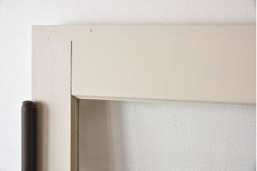 ビンテージ　両開き　無垢材!特大ガラスドア2枚セット(間仕切り・パーテーション)