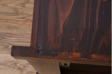 アンティーク家具　上品な和製アンティークの昇り引き出し付き水屋箪笥サイドボード　6尺