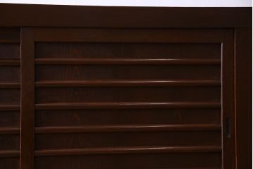 アンティーク家具　上品な和製アンティークの昇り引き出し付き水屋箪笥サイドボード　6尺