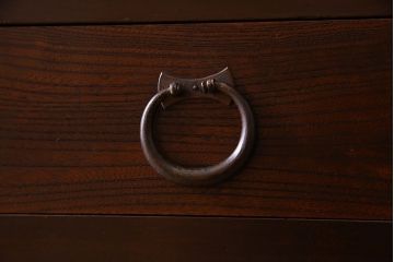 アンティーク家具　上品な和製アンティークの昇り引き出し付き水屋箪笥サイドボード　6尺