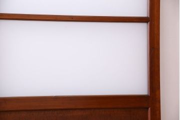 和製アンティーク　レトロな古い木のガラス戸2枚セット