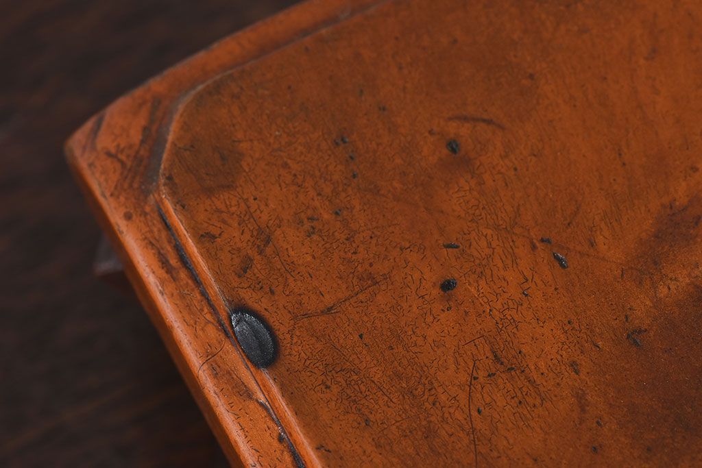 アンティーク家具　昭和期　古い木のアンティーク花台