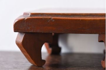 アンティーク家具　昭和期　古い木のアンティーク花台