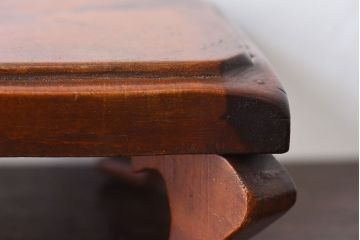 アンティーク家具　昭和期　古い木のアンティーク花台