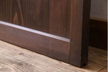 モダンなアンティークガラス戸 当時物色ガラス・ダイヤガラス入り