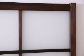 和製アンティーク　すりガラス入り!古い木のガラス戸2枚セット