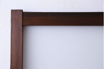 和製アンティーク　すりガラス入り!古い木のガラス戸2枚セット