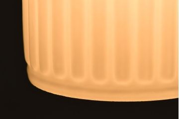 アンティーク　古い吊り下げ天井照明　白いガラスシェード(3)