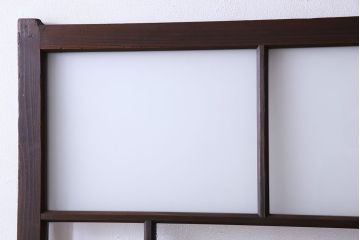 和製アンティーク　ダイヤガラス・すりガラス入り!おしゃれなデザインのガラス戸