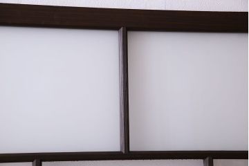 和製アンティーク　ダイヤガラス・すりガラス入り!おしゃれなデザインのガラス戸