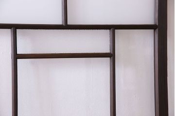 和製アンティーク　ダイヤガラス・すりガラス入り!おしゃれなデザインのガラス戸