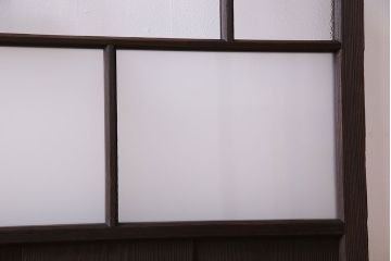 和製アンティーク　ダイヤガラス・すりガラス入り!おしゃれなデザインのガラス戸