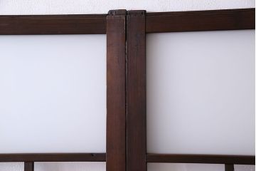 和製アンティーク　ダイヤガラス・すりガラス入り!おしゃれなデザインのガラス戸