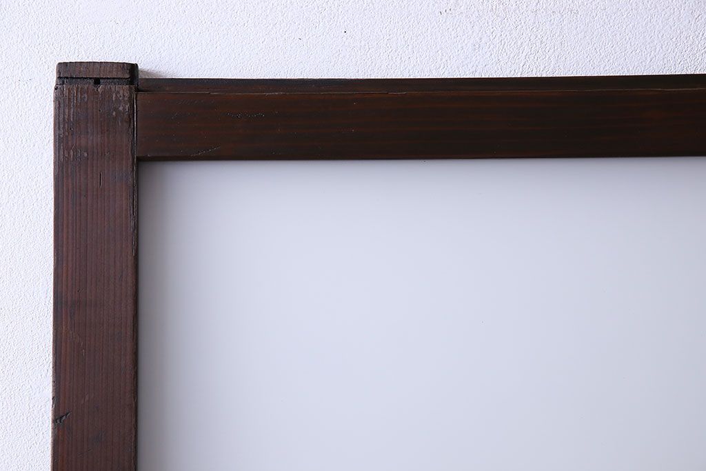 和製アンティーク　ダイヤガラス・すりガラス入り!おしゃれなデザインのガラス戸