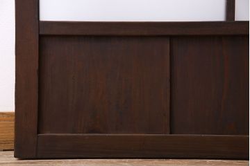 和製アンティーク　ダイヤガラス・すりガラス入り!おしゃれなデザインのガラス戸