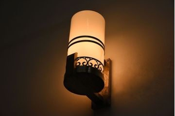 昭和レトロ　シンプルなアンティーク壁掛け照明(2)