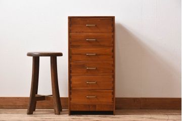 中古　手作り　シンプルな縦型小引き出し