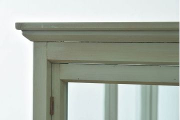 アンティーク家具　アンティーク　脚付き　縦型　上品なペイントガラスケース