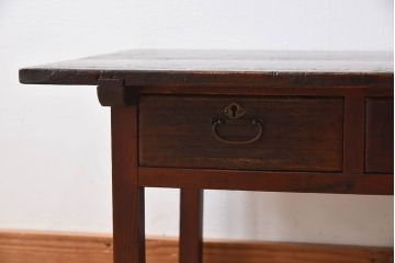 アンティーク家具　使いこまれた味わい　古民具・骨董　明治大正期の古い文机