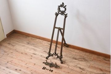 アンティーク雑貨　中古　ビンテージ　真鍮　イタリア製　ロココ様式　特大イーゼル